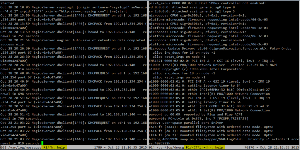 side by side columns