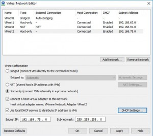 Setting up Linux Lab - Creating and modifying VM Network