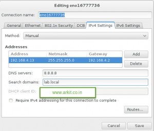 red hat enterprise linux 7 installation - 16 Manual IP Address