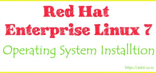 Operating system installation rhel7