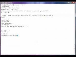 convert time seconds to H:M:S