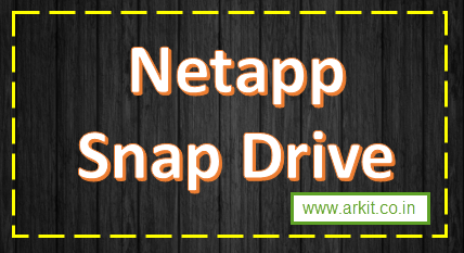 snapdrive netapp application