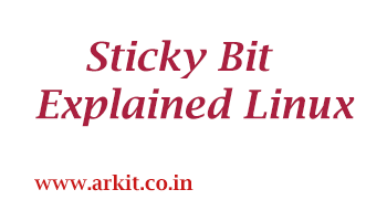 sticky bit permission explained Linux