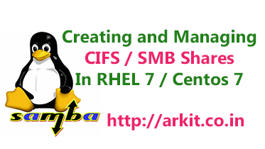 simple way to create and manage samba shares in rhel7