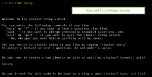 2 how to setup netapp cluster first time