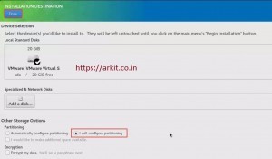 Creating partitions manually