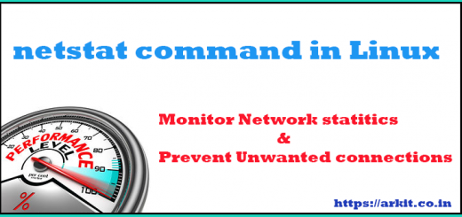 Linux netstat command can help you to troubleshoot RHEL 7
