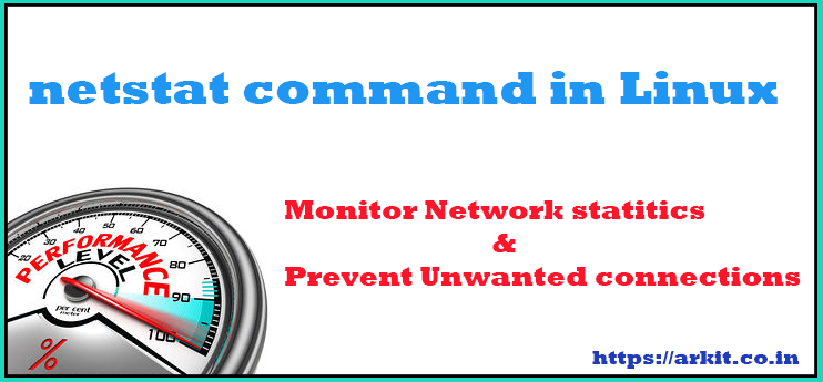 Linux netstat command can help you to troubleshoot RHEL 7