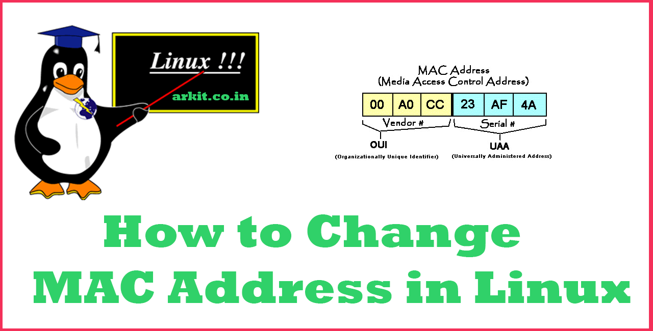 linux command to get mac address