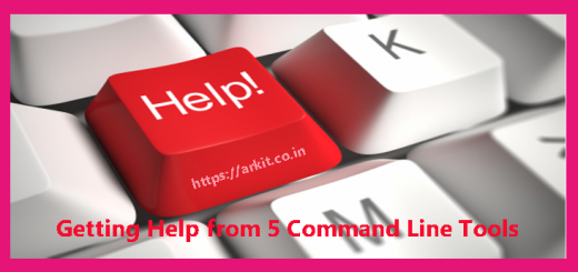 Getting Help 5 command line tools