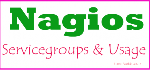 Nagios Core Create ServiceGroups configure servicegroups