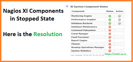 Nagios XI not fully functional Services Stopped stateNagios XI not fully functional Services Stopped state