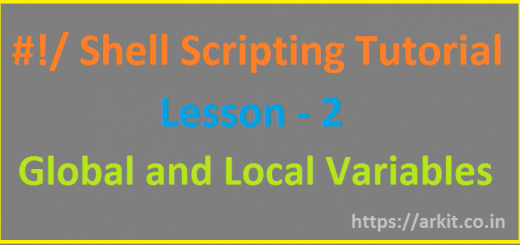 Shell Scripting Tutorial Variables global and Local Variables