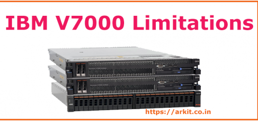 IBM V7000 SAN Limitations