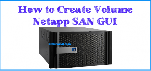 How to create a Volume in Netapp GUI Mode 10 easy clicks required