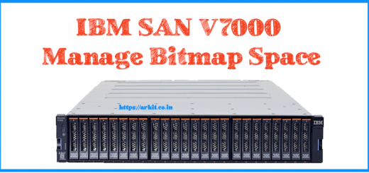 hwo to Manage Bitmap Space Configuration in IBM V7000 Storage