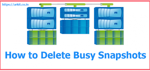 How to Delete busy snapshots