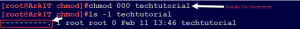 revoke file permissions chmod 000