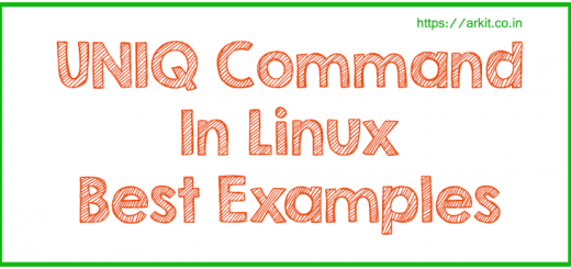 Uniq command Linux Filter adjacent matching lines from INPUT