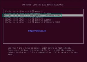 Select Recovery Mode
