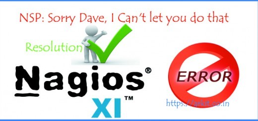 NSP Sorry Dave Can't Let you do that NagiosXI Error NSP Sorry Dave I Can't Let you Do that