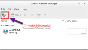 Create New Virtual Machine from GUI