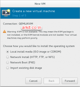 Creating Virtual Machine using KVM