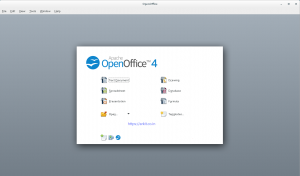 First Screen of OpenOffice4