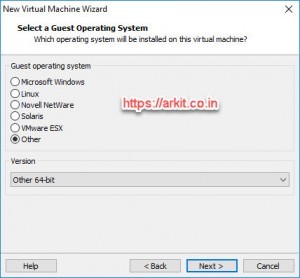 Select Other Linux 64 Bit