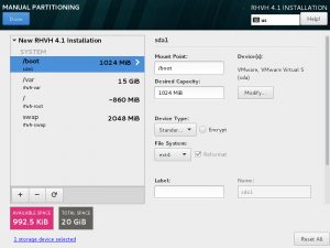 LVM thin provisioned