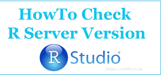HowTo Check Installed R Server version ubuntu Centos RHEL