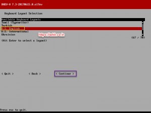 KeyBoard Layout Selection
