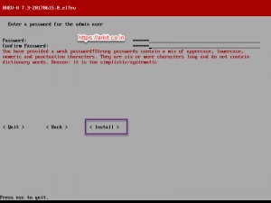Set root user password