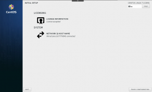 License Agreement screen