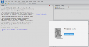 rstudio start new session