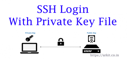 ssh login using private key file