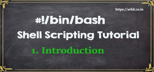 Introduction Linux Shell Scripting