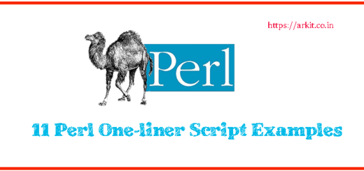 11 Perl one-liner script examples