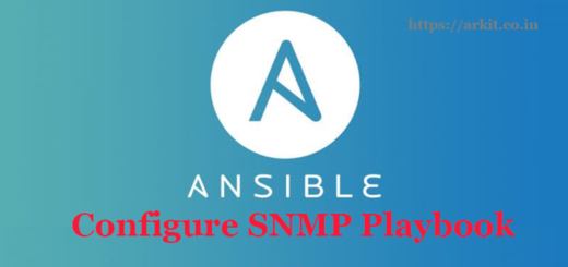 Configure SNMP Using Ansible Playbook