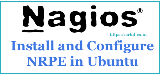 HowTo Install NRPE Configure Ubuntu Nagios Client
