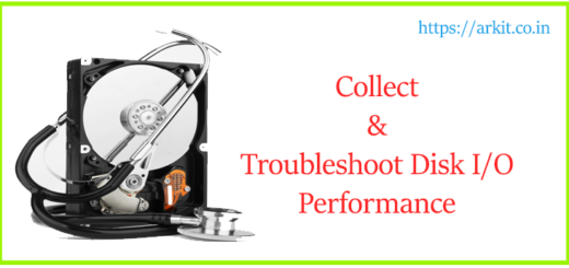 Manually Collect Disk IO Shell Script