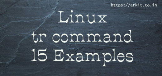 15 Linux tr command examples