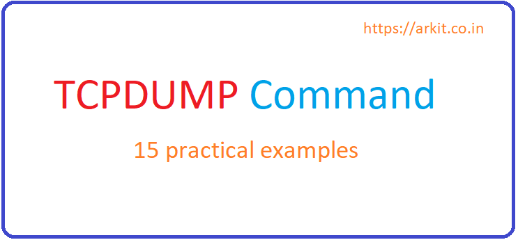 15 tcpdump command examples
