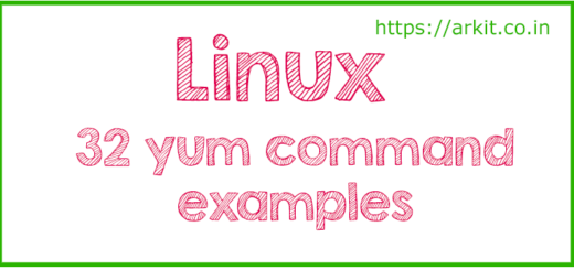 32 yum command examples