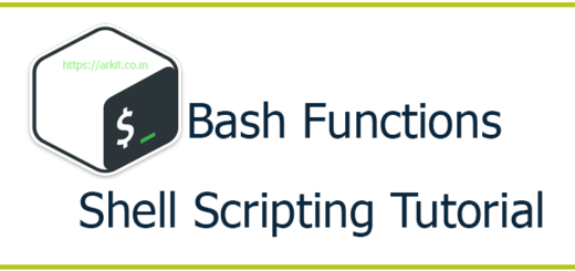 Bash Functions Linux Shell Scripting Tutorial