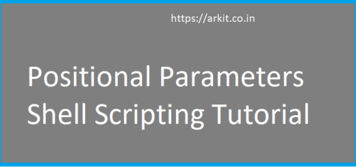 Bash shell positional parameters and special variables