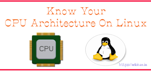 6 Ways To Identify CPU Architecture On Linux OS