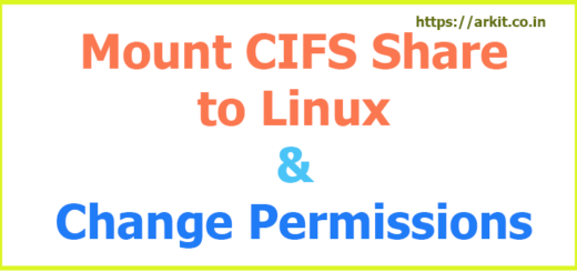 How To Change CIFS Share Mount Permissions Linux
