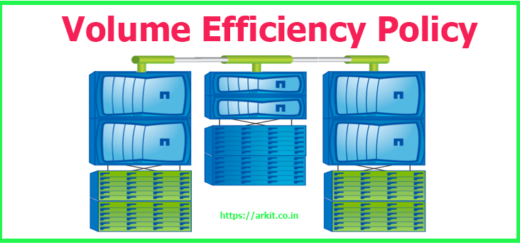 Volume Efficiency Policy Run Scheduled De-duplication Jobs Netapp