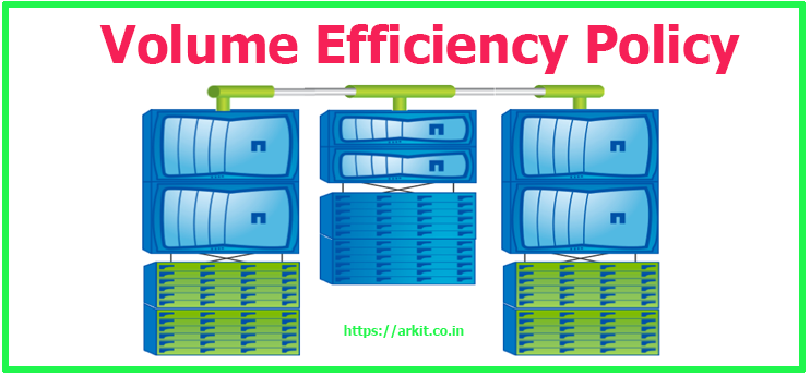 Volume Efficiency Policy Run Scheduled De-duplication Jobs Netapp